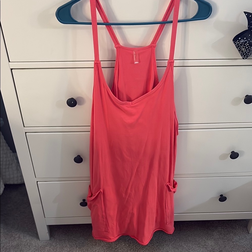 Coral Free People Mini Dress